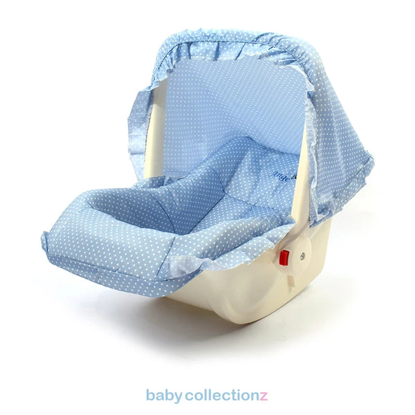 Baby Carry Cot In Blue - Angel Baby