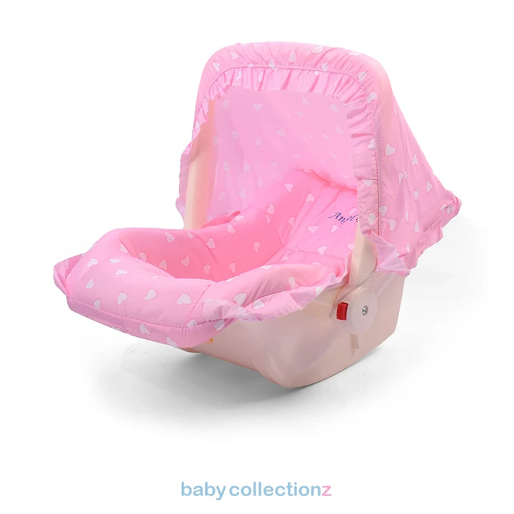 Baby Carry Cot In Pink - Angel