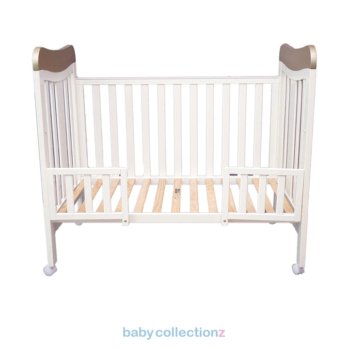Junior Wooden Baby Cot with Wheels