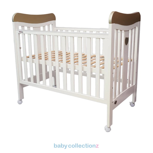 Junior Wooden Baby Cot with Wheels