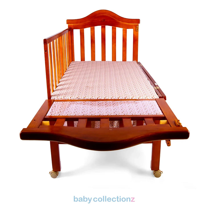 Wooden Baby Cot & Baby Bed With Wheels, Net