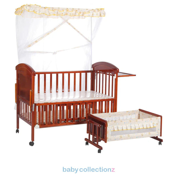Junior Baby Cot With Covered Net & Baby Bed