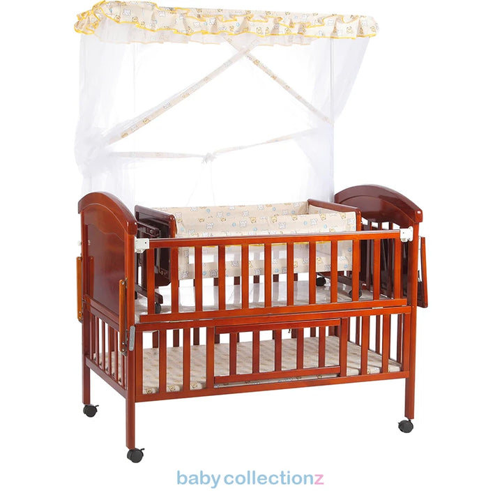 Junior Baby Cot With Covered Net & Baby Bed