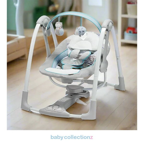 Baby Electric Swing With Hanging Toy Bar