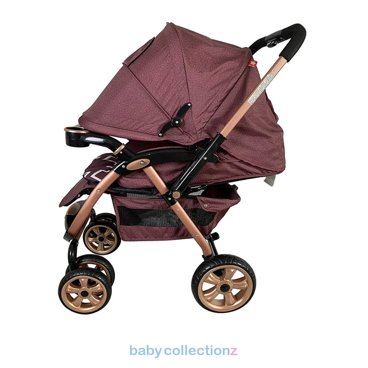 Premium Baby Stroller With Storage - Golden