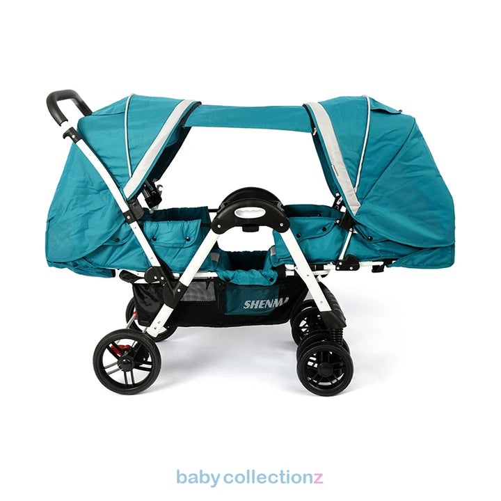 Twin Baby Stroller With Storage & Shade - Shenma 