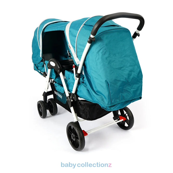 Twin Baby Stroller With Storage & Shade - Shenma 