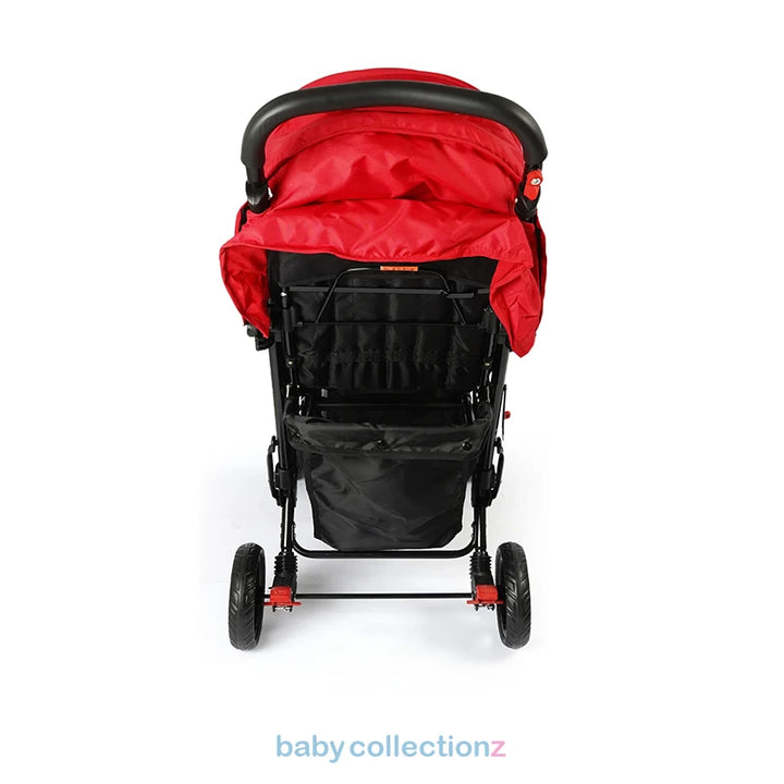 Premium Twin Baby Stroller With Storage & Shade