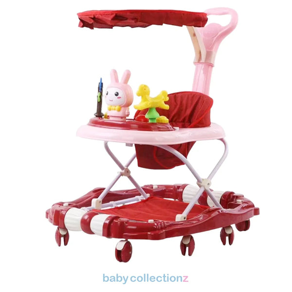 3 In 1 Baby Walker With Fun Toys & Shade