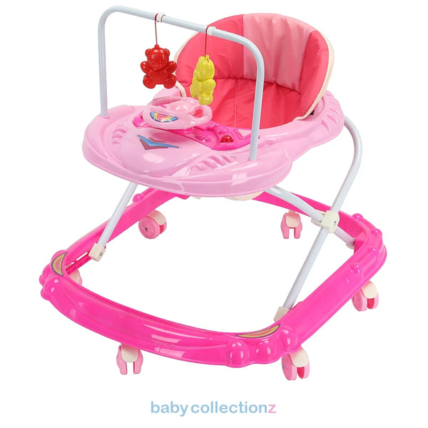 Car Style Baby Walker With Hanging Bears