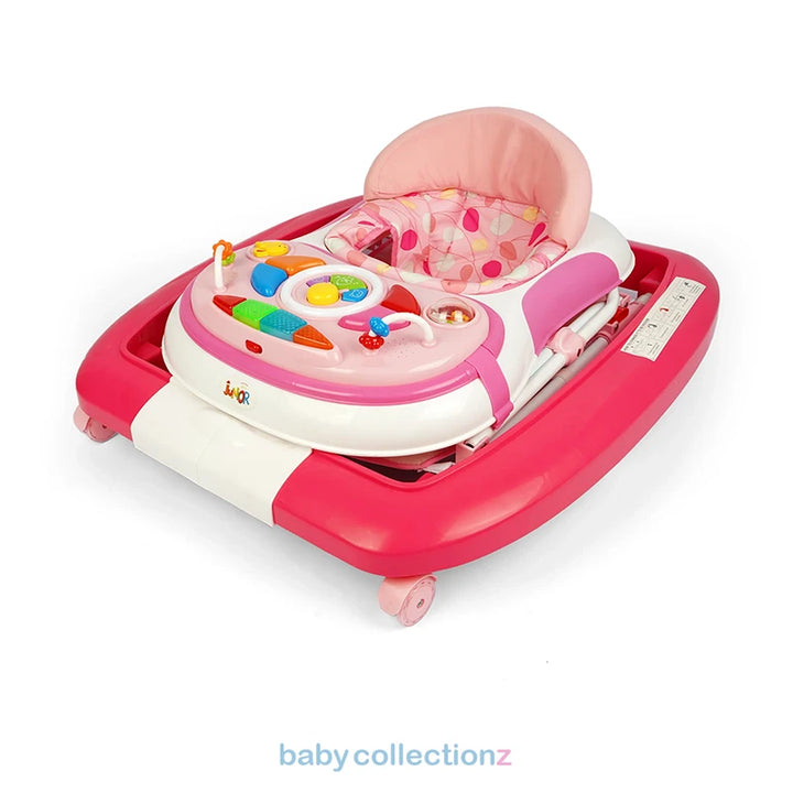 Foldable Pink 2 In 1 Baby Walker