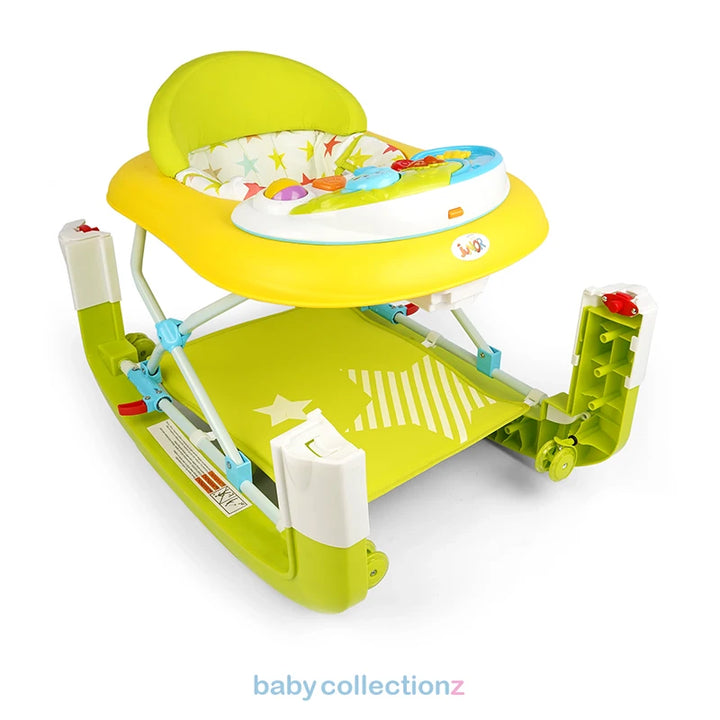 Foldable Yellow 2 In 1 Baby Walker