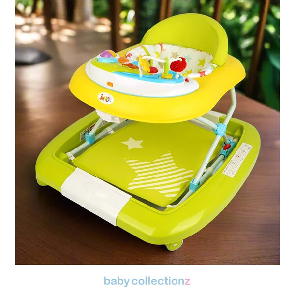 Foldable Yellow 2 In 1 Baby Walker