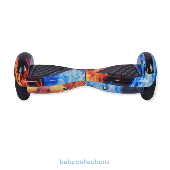 Electric Hover Board With Fire Texture