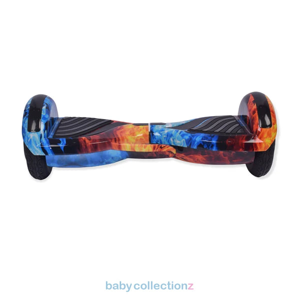 Electric Hover Board With Fire Texture