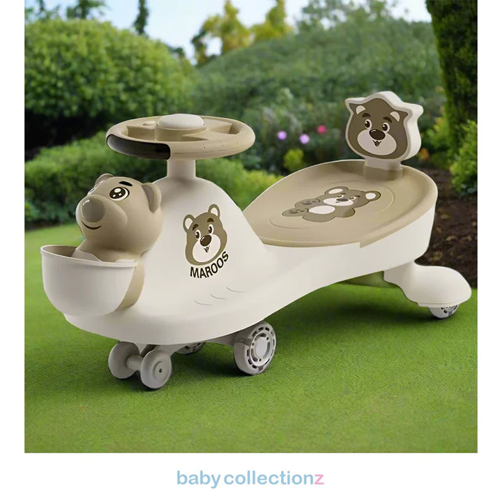 Bear Style Auto Car For Kids In Green
