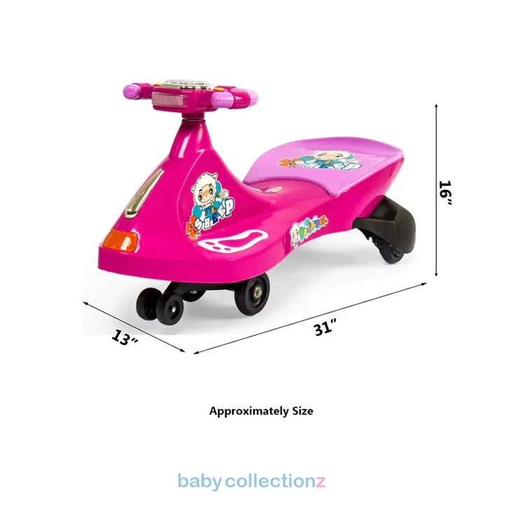 Stylish Auto Car For Kids In Pink