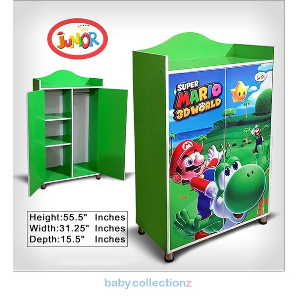 Junior Kids Wardrobe With Mario Character