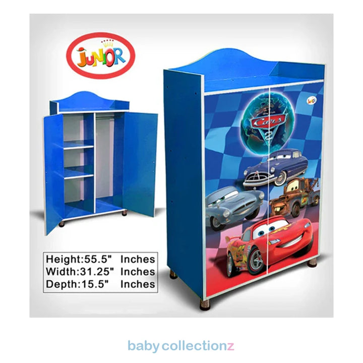 Junior Kids Wardrobe With Cars Characters