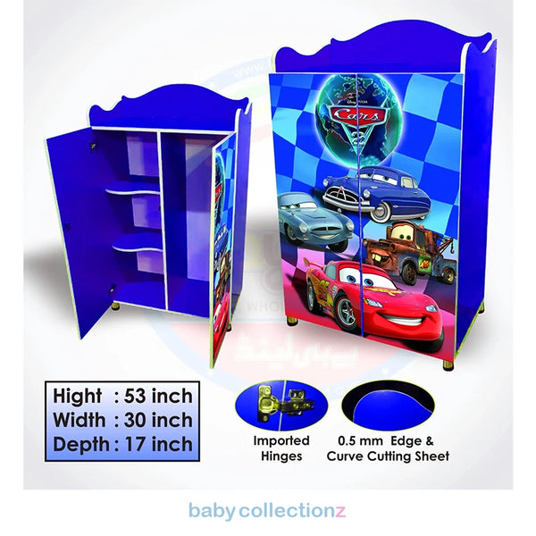 Junior Kids Wardrobe With Cars Characters