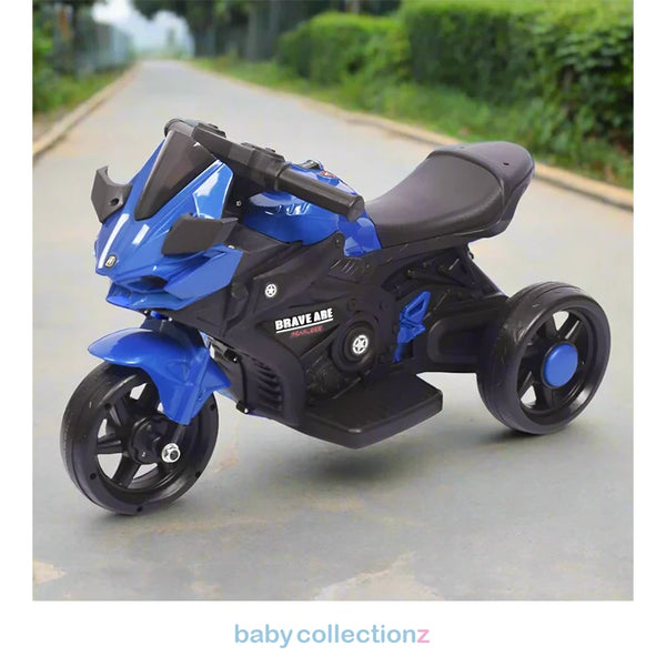 Kids Three Wheel Motor Bike In Blue & Black