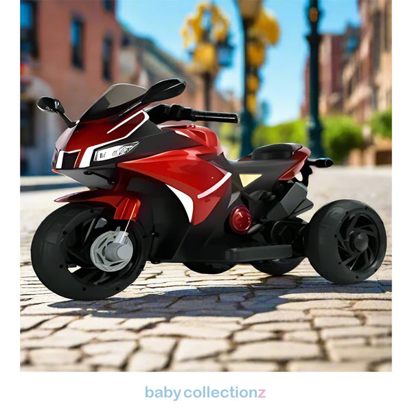 Kids Motor Bike In Red & Black