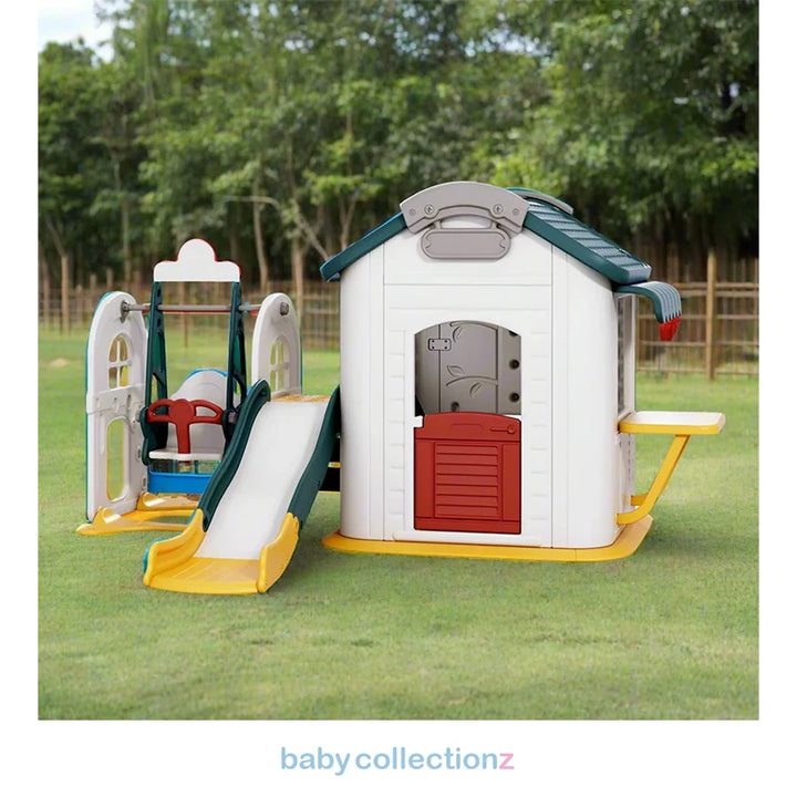 Kids Play House With Slide & Swing