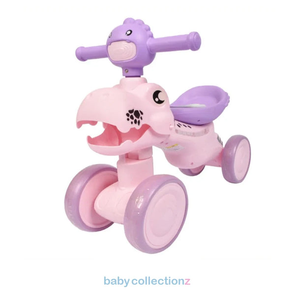 Kids Push Bike With Dino Face