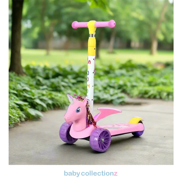 Stylish Scooty For Kids With Unicorn Face