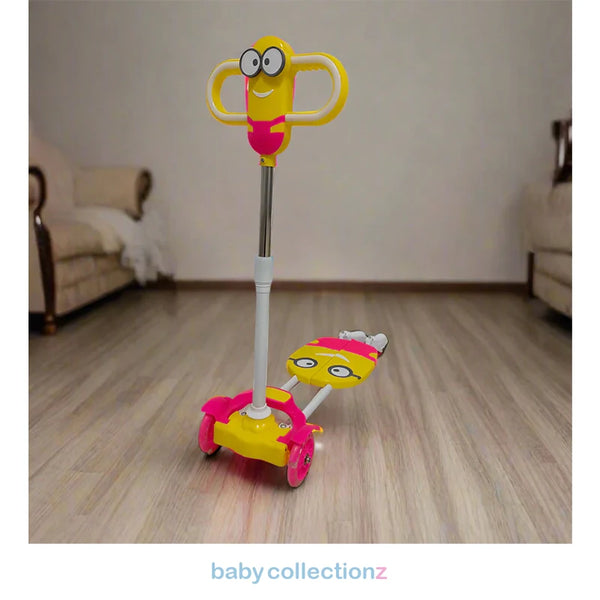 Kids Scooty With Minion Face