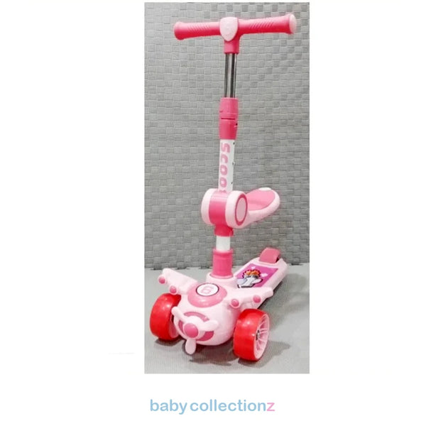 Aeroplane Style Scooty For Kids With Seat