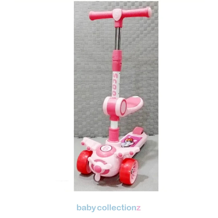 Aeroplane Style Scooty For Kids With Seat