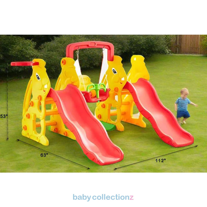 Twin Kids Slide & Swing