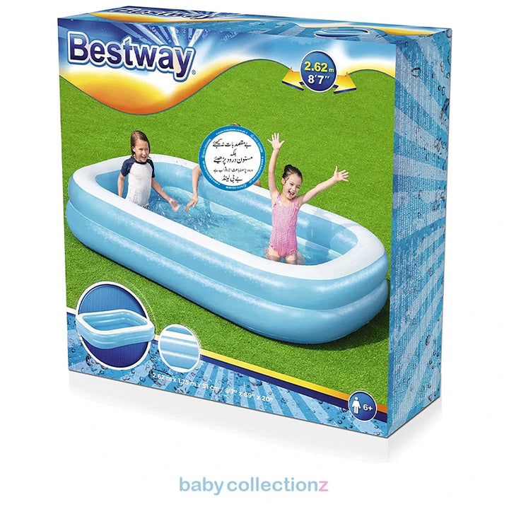 Bestway Swimming Pool L-8FT W-69" H-20"