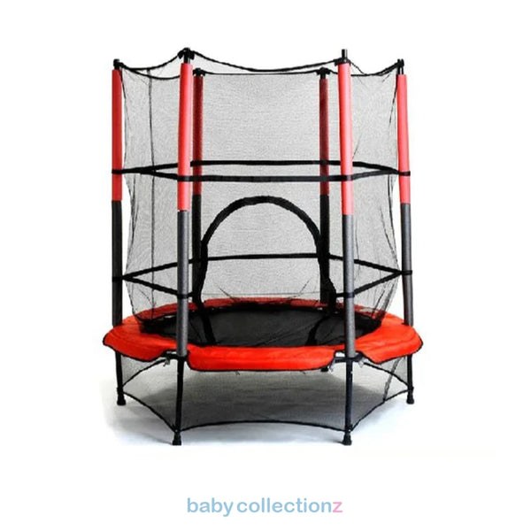 Trampoline Jumping With Safety Net