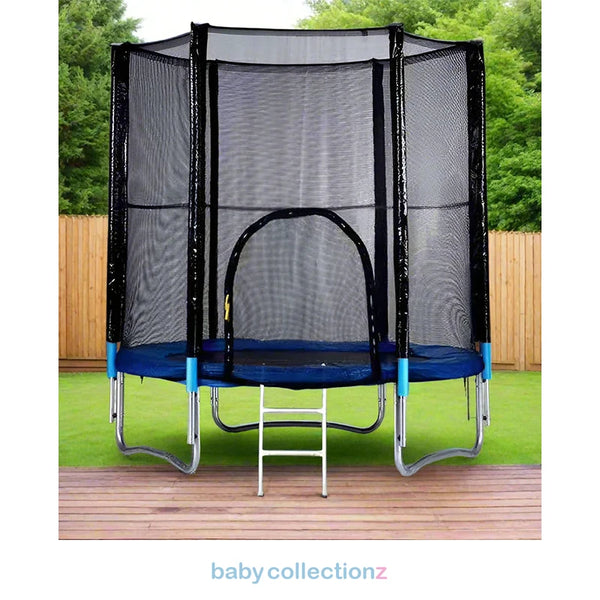 Trampoline Jumping With Safety Net