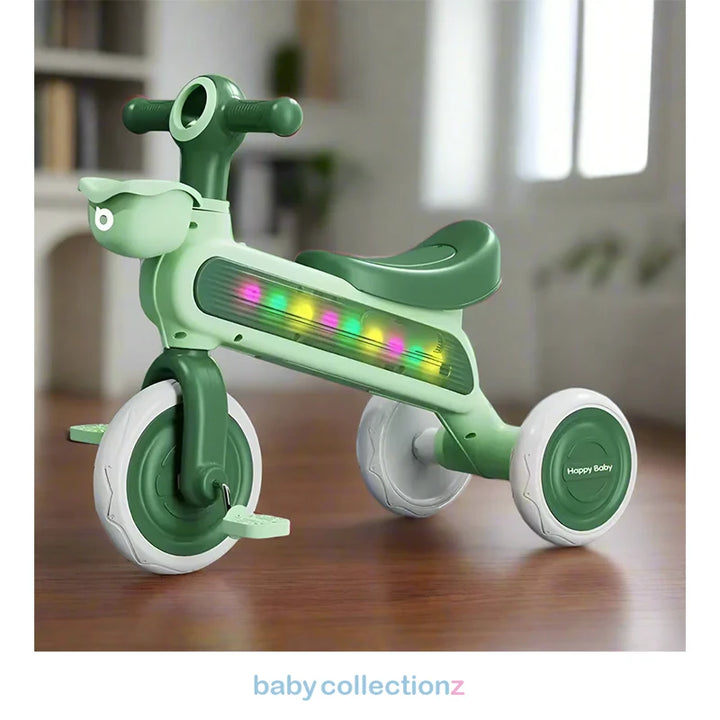 Futuristic Robot Style Kids Tricycle In Green Color