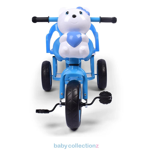 Kids Tricycle In Blue With Cute Bear