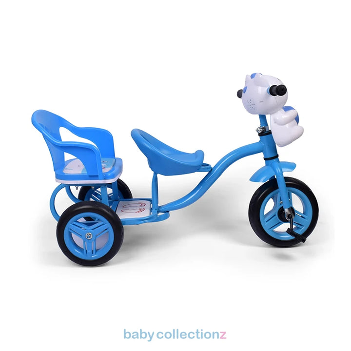Kids Tricycle In Blue With Cute Bear