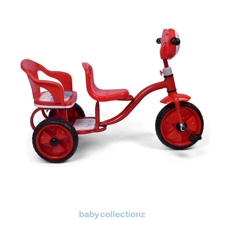 Kids Tricycle In Red With Extra Seat