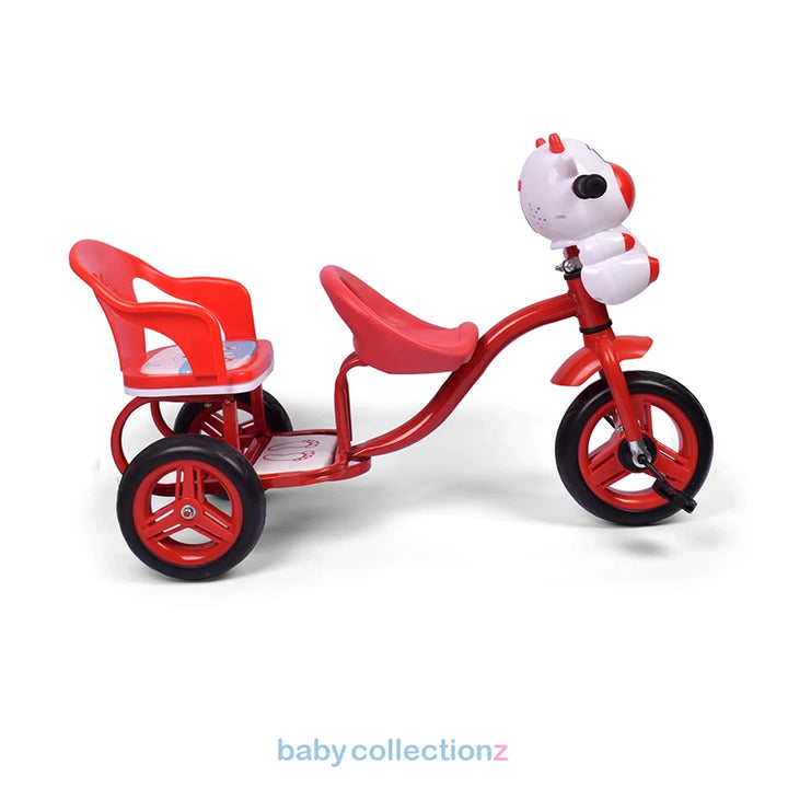 Kids Tricycle With Cow Character & Extra Seat 