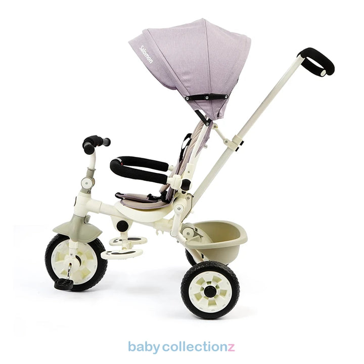 2 In 1 Stylish Tricycle With Sun Shade & Handler - Salomon