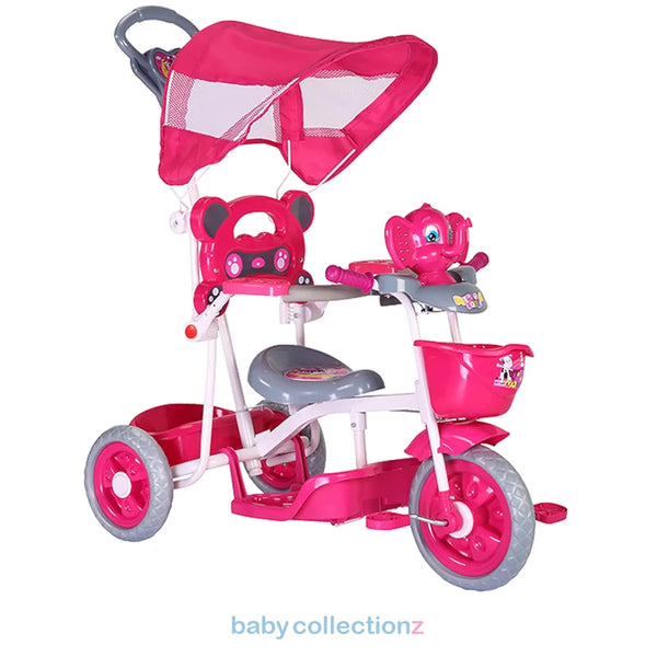 2 In 1 Tricycle With Sun Shade & Handler