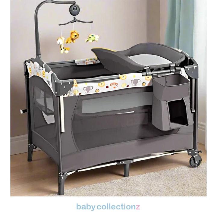 Kids Playpen With Toys Bar & Bassinet