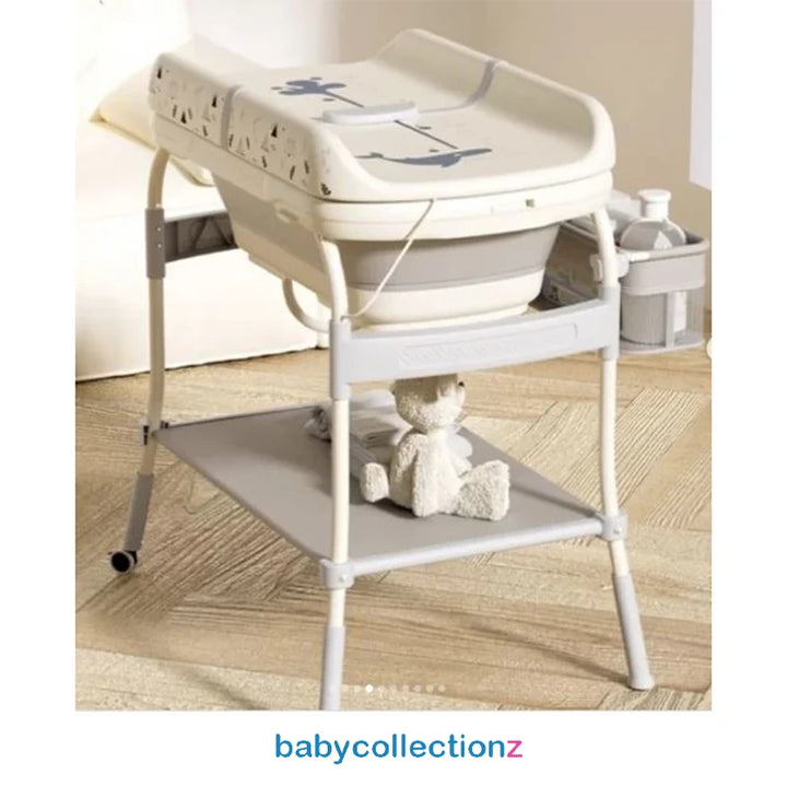 Baby Bath Station - Stable Structure & Height Adjustment