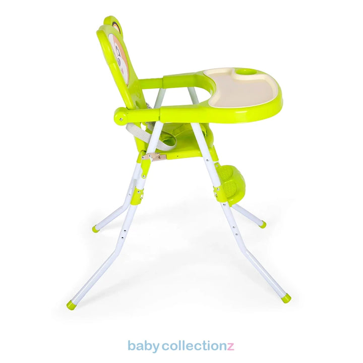 Baby High Chair - Adjustable Footrest - Bear Character face