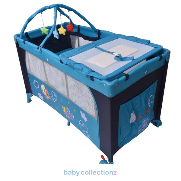 Kids Playpen With Hanging Toys & Bassinet
