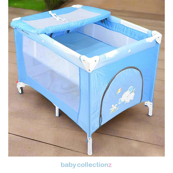 Foldable Kids Playpen In Blue