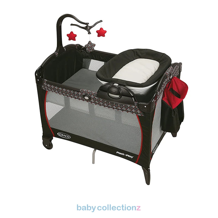 Graco Playpen With Hanging Toys, Bassinet & Storage