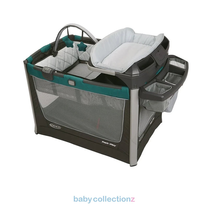 Graco Playpen With Hanging Toys, Bassinet & Storage